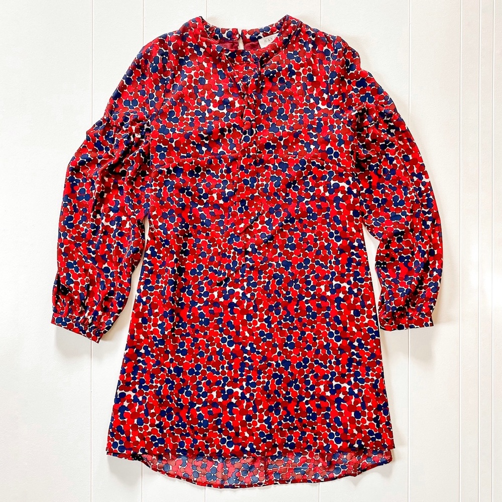 Hayden Los Angeles Bow Tie Collar Dot Shift Dress